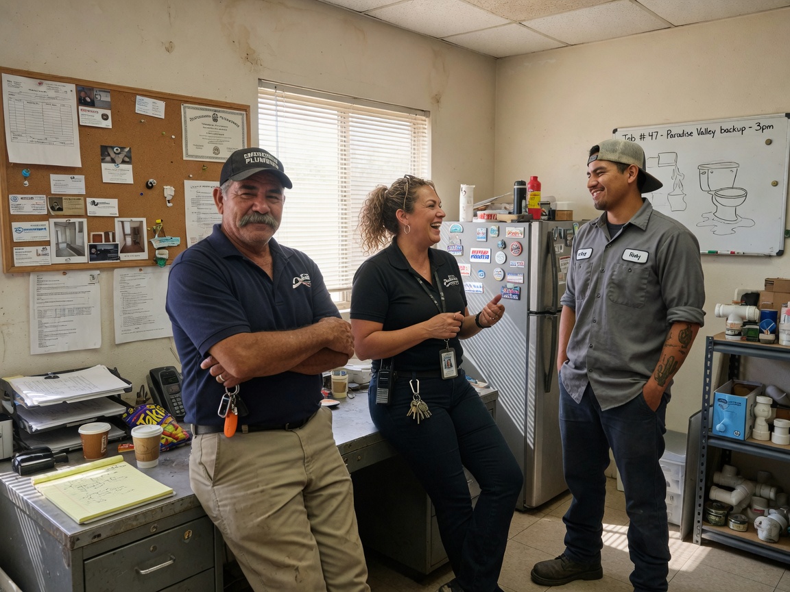 The AZ Plumbing Scottsdale team at work in Scottsdale