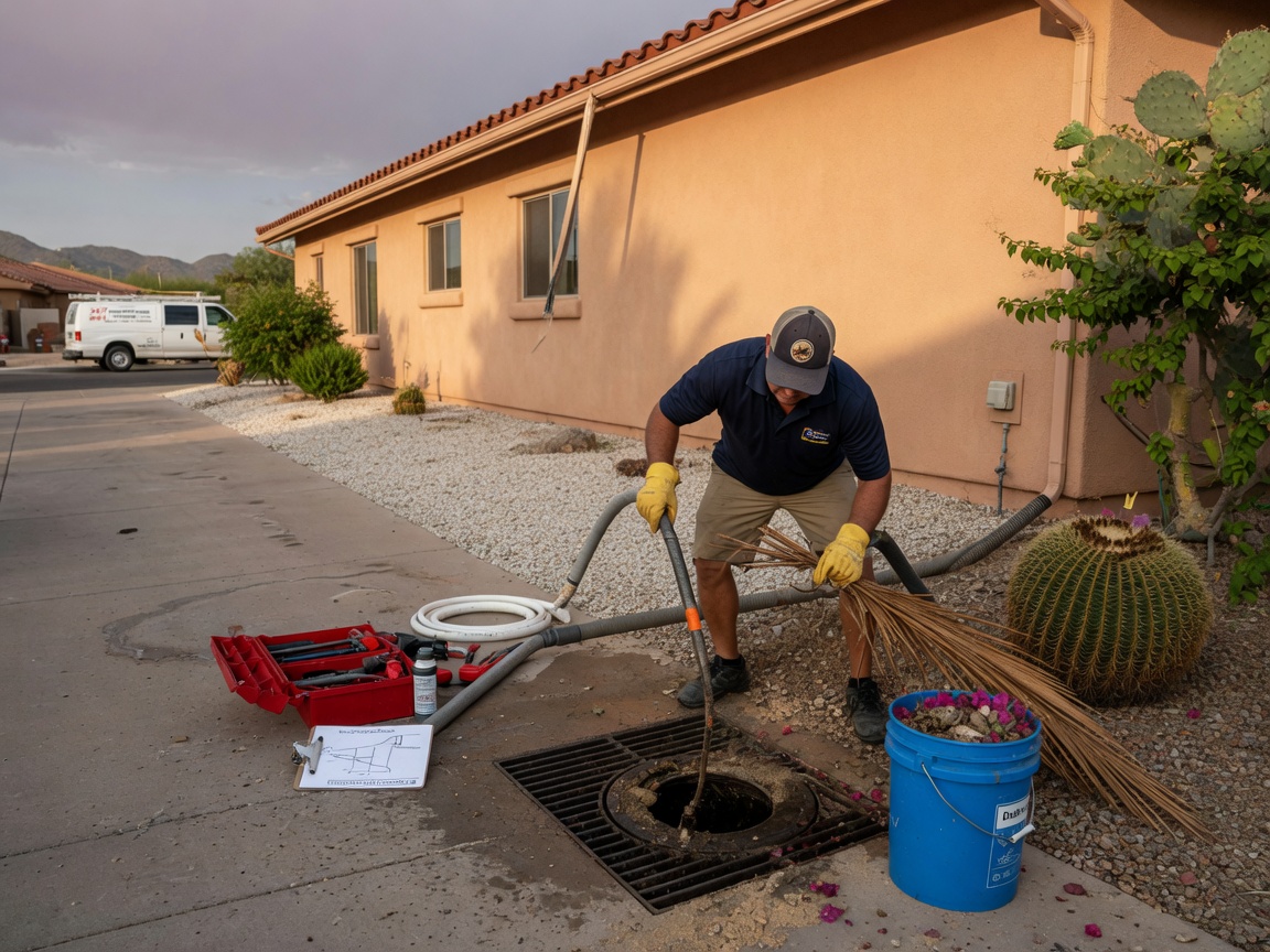 Preparing Drains For Monsoon Season In Scottsdale